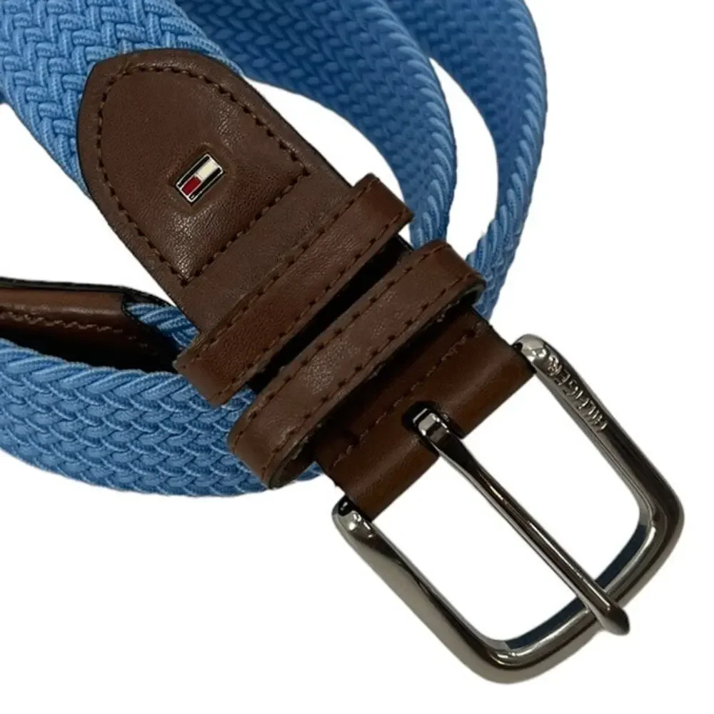 TOMMY HILFIGER Blue Fabric Belt SZ SM